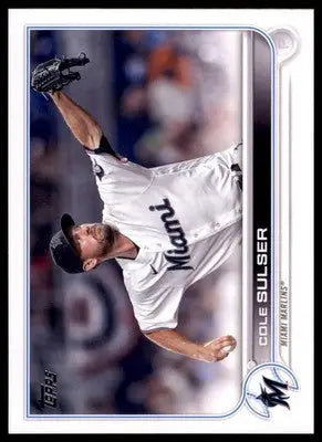 Cole Sulser 2022 Topps Update #US103 Miami Marlins - Baseball Card Single