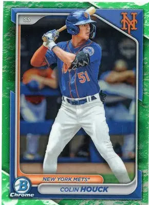 Colin Houck 2024 Bowman Chrome Prospects Lunar Glow #BCP-123 NY Mets - Baseball Card Single