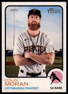 Colin Moran 2022 Topps Heritage #391 Pittsburgh Pirates - Baseball Card Single