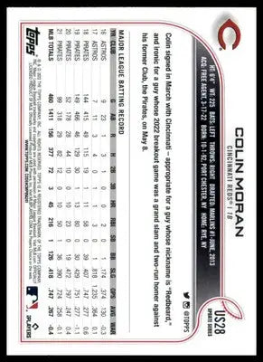 Colin Moran 2022 Topps Update #US28 Cincinnati Reds - Baseball Card Single