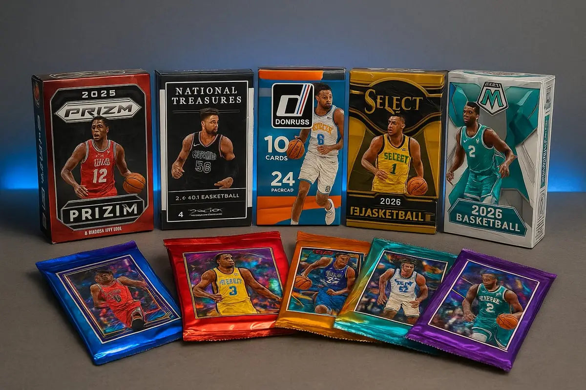 Panini basketball cards: 2025-2026 prizm, national treasures boxes