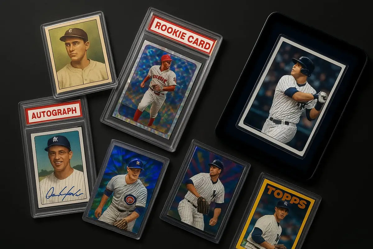 Vibrant baseball cards in protective sleeves from ultimate 2026 collecting guide