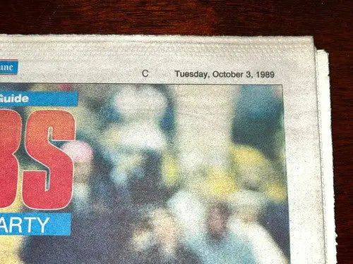 Collectors Vintage 1989 Chicago Tribune Playoff Guide Section Chicago Cubs 84pgs - Sports Memorabilia