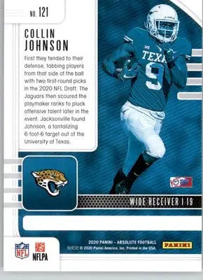 Collin Johnson - 2020 Panini Absolute - #121 - RC Retail Football - Football Card Single