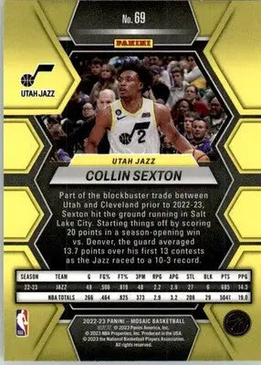Collin Sexton - 2022-23 Panini Mosaic - #69 - Basketball - Basketball Card Single