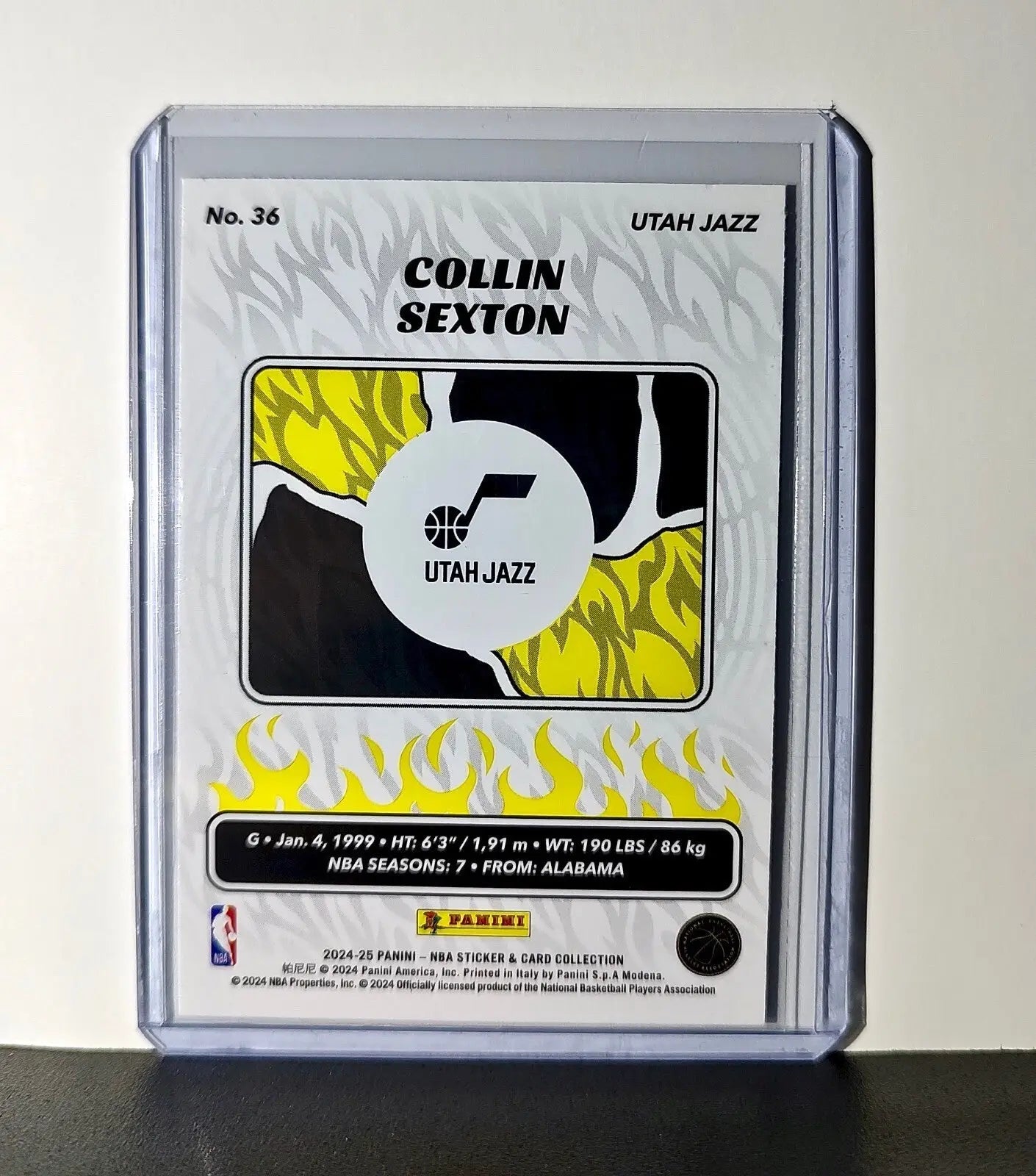 Collin Sexton 2024-25 Panini NBA #36 Sticker Card Utah Jazz - Basketball Card Single