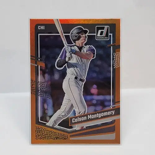 Colson Montgomery Panini Donruss Baseball Orange Holo card 2023 Panini Donruss
