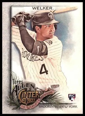 Colton Welker Rookie 2022 Topps Allen & Ginter #197 Colorado Rockies - Baseball Card Single