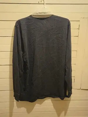 Columbia Rugby Shirt Mens XXL Navy Long Sleeve Contrast Collar Pullover Logo - Apparel