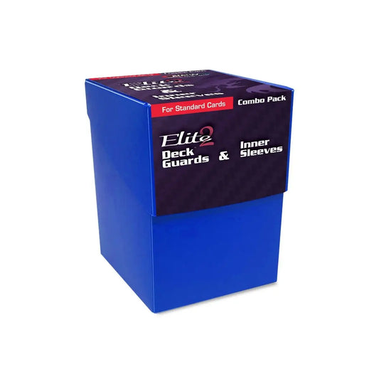 Combo Pack - Inner Sleeves and Elite2 Deck Guards-Blue - Magic Card Supplies