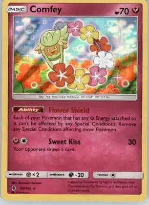 Comfey - SM - Guardians Rising - 93/145 - Holo LP - Pokémon Card Single