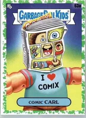 Comic Carl - 2022 Topps Garbage Pail Kids: Book Worms - #63a - Booger Green - Non-Sports Card Single