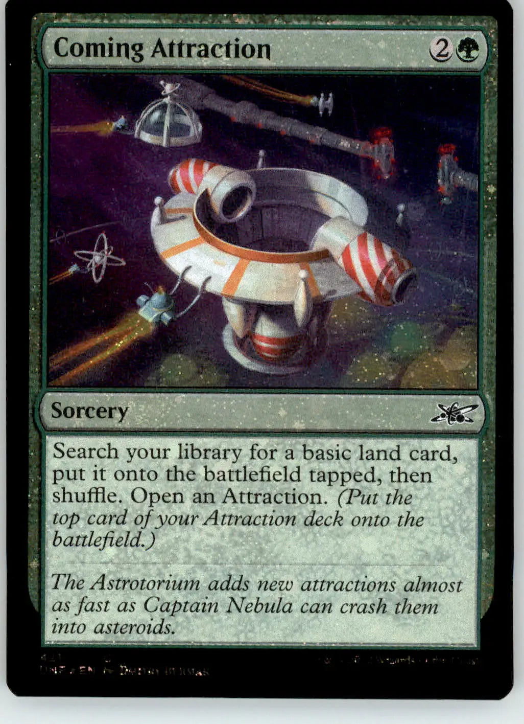 Coming Attraction (Galaxy Foil) - Unfinity - 421 - Foil NM Magic: The Gathering