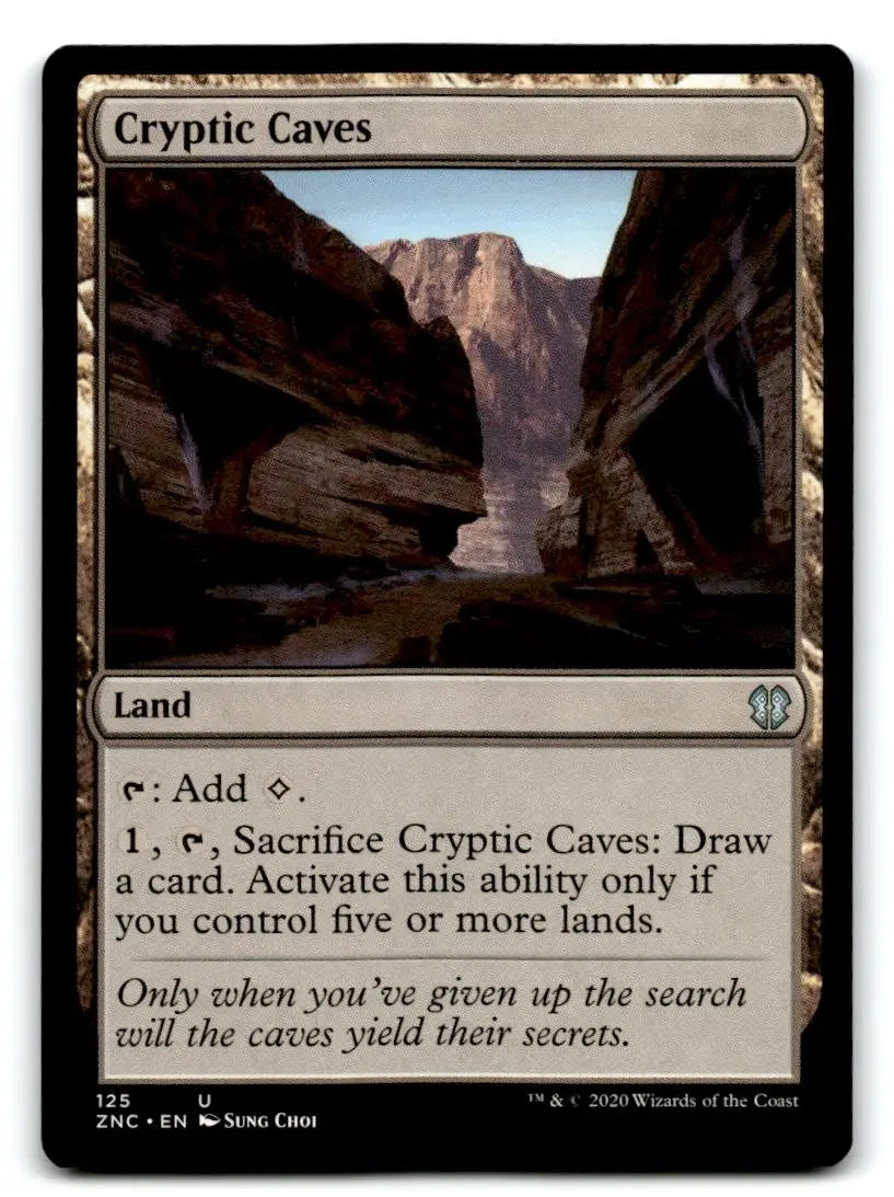 Commander: Zendikar Rising #125 Cryptic Caves - Magic Card Single
