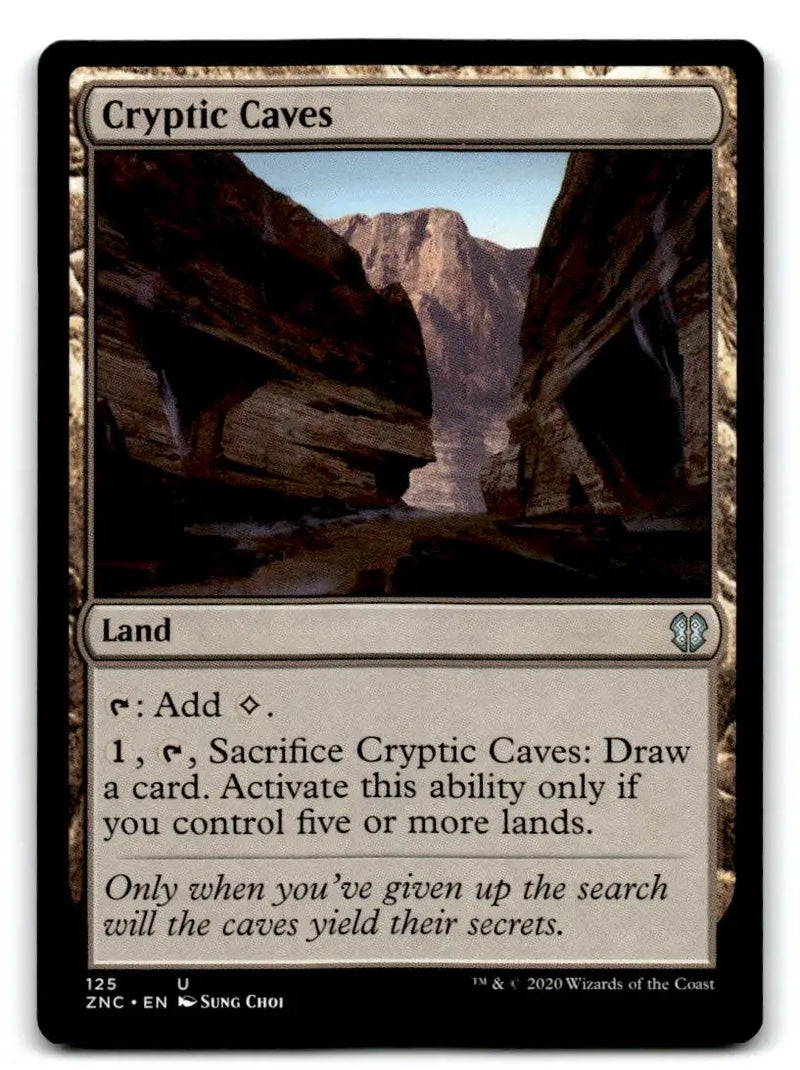 Commander: Zendikar Rising #125 Cryptic Caves - Magic Card Single