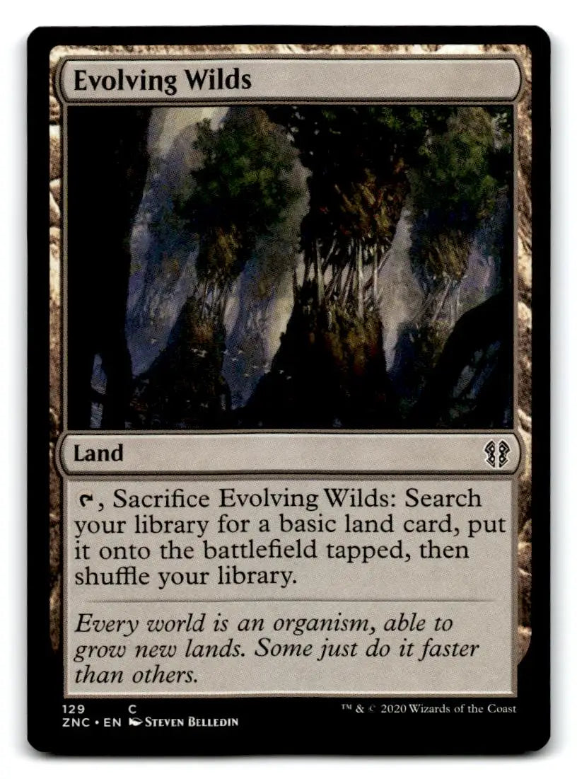 Commander: Zendikar Rising #129 Evolving Wilds - Magic Card Single