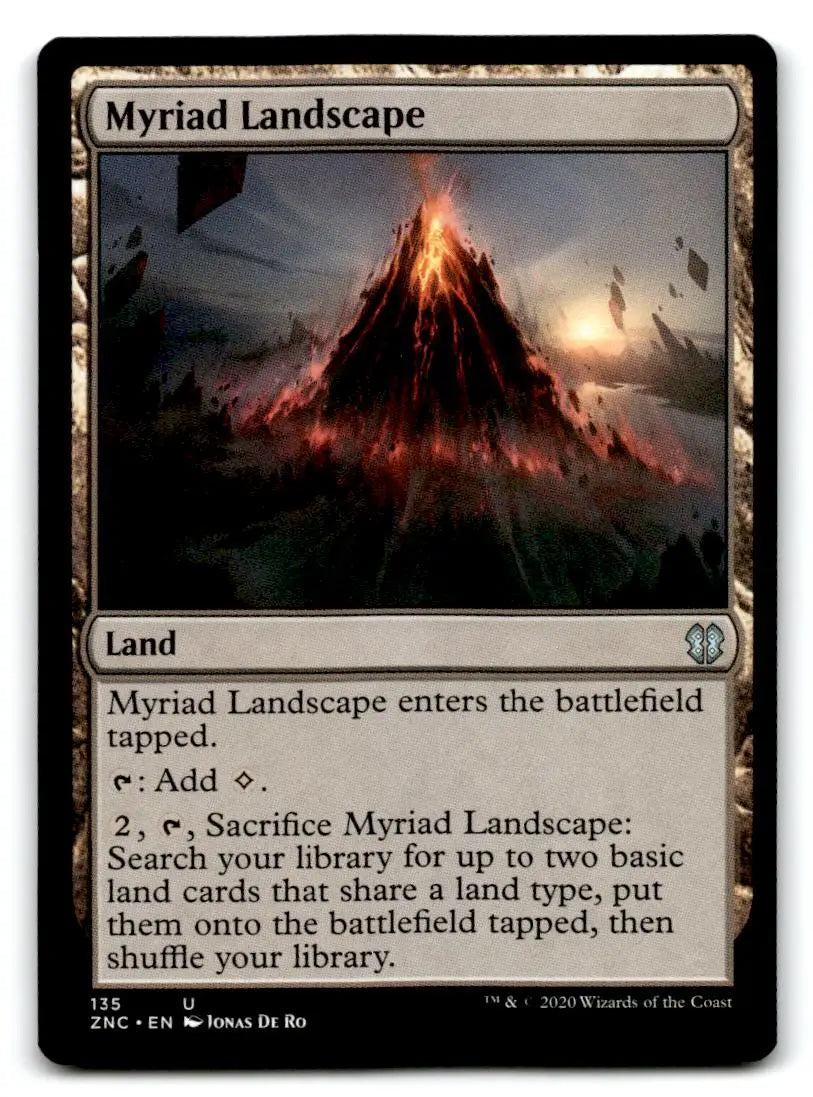Commander: Zendikar Rising #135 Myriad Landscape - Magic Card Single