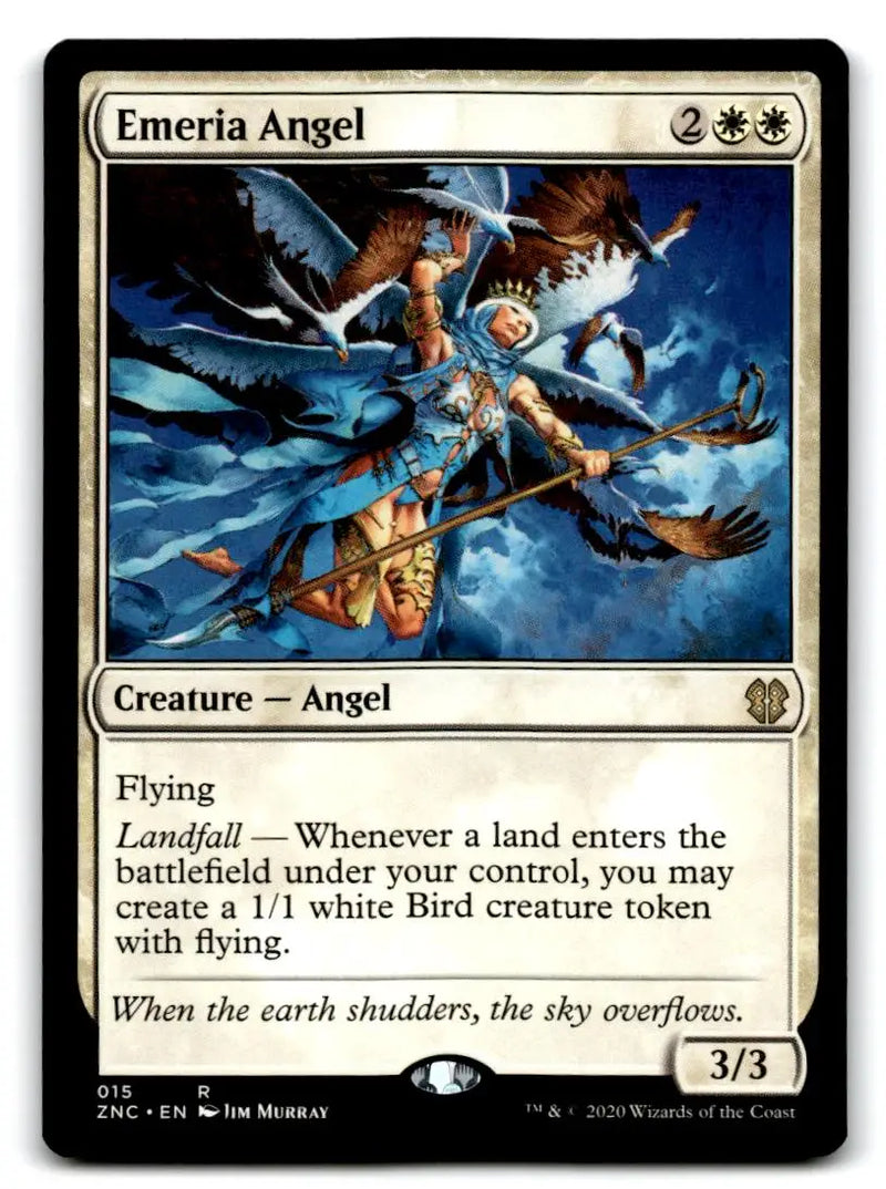 Commander: Zendikar Rising #15 Emeria Angel - Magic Card Single