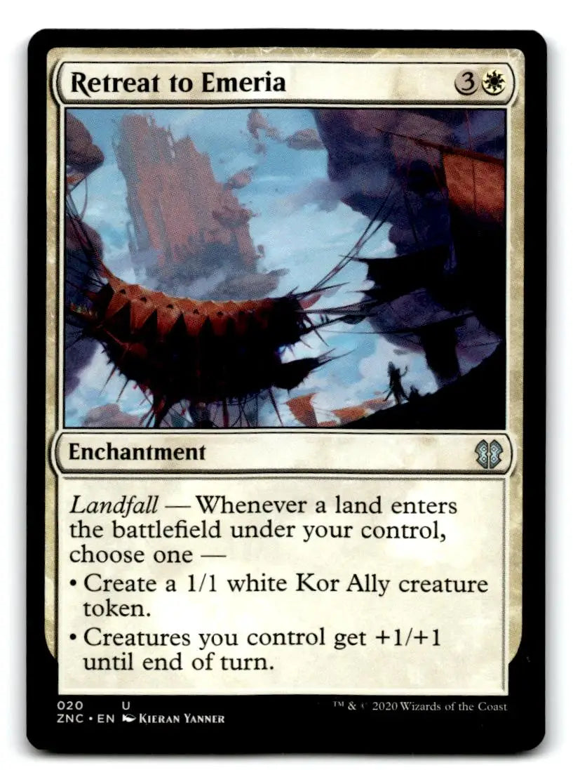 Commander: Zendikar Rising #20 Retreat to Emeria - Magic Card Single