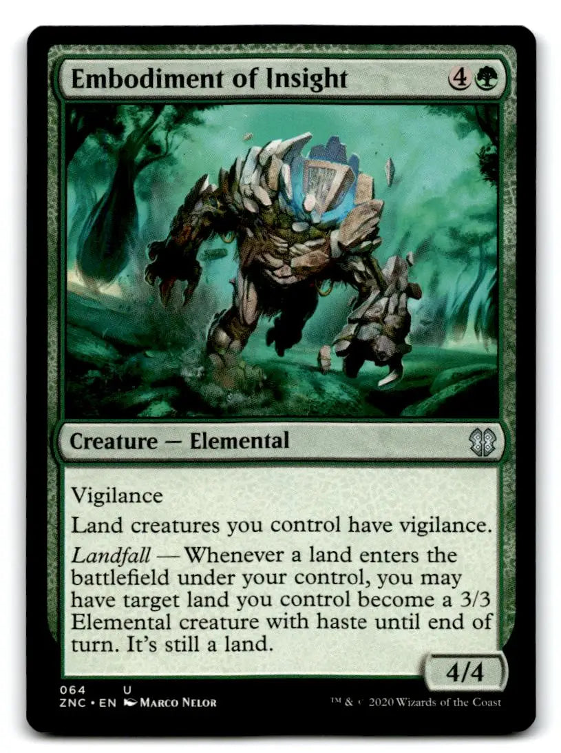 Commander: Zendikar Rising #64 Embodiment of Insight - Magic Card Single