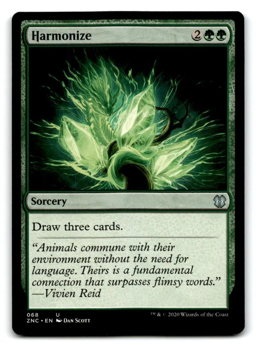 Commander: Zendikar Rising #68 Harmonize - Magic Card Single