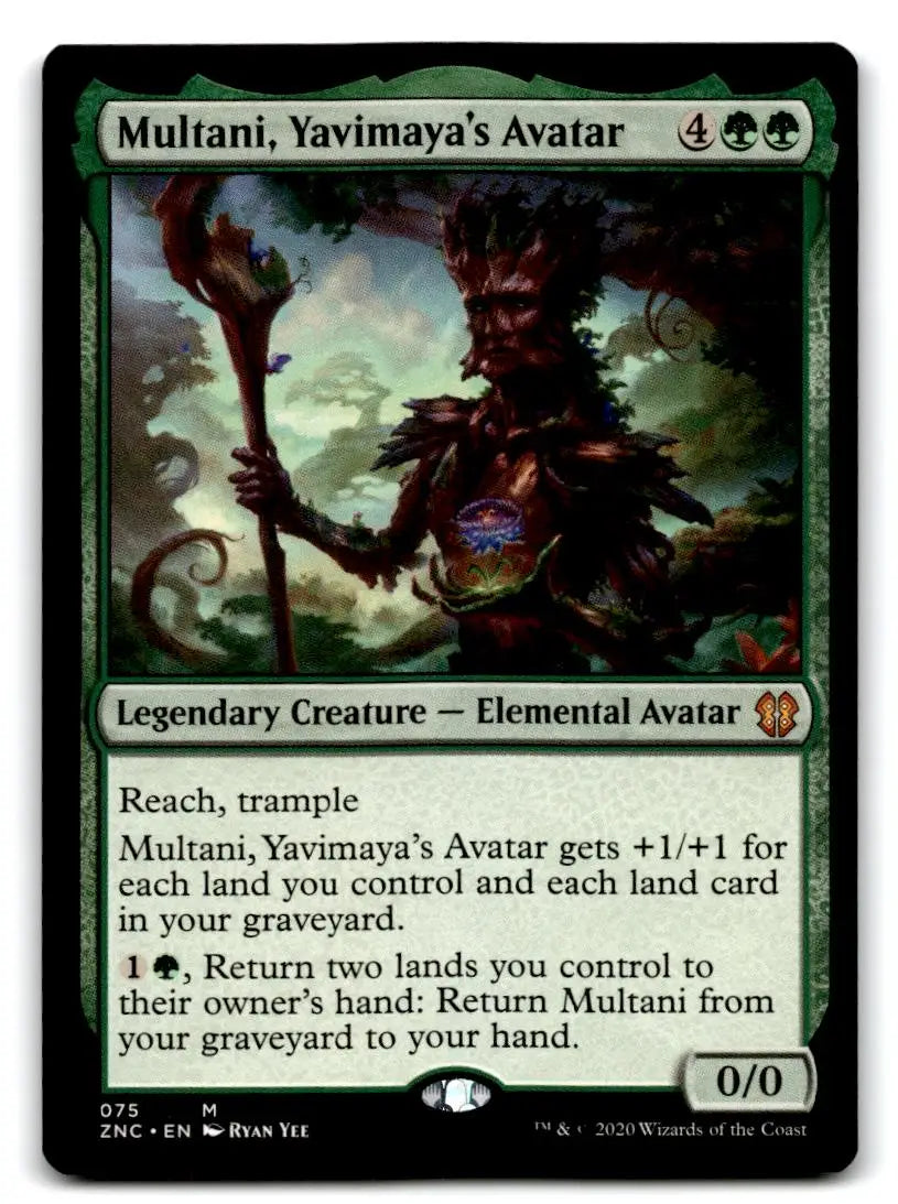 Commander: Zendikar Rising #75 Multani Yavimaya’s Avatar - Magic Card Single