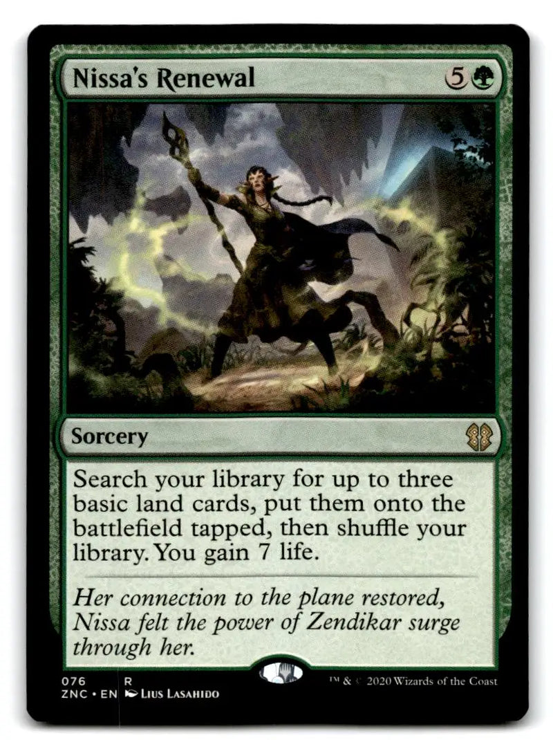 Commander: Zendikar Rising #76 Nissa’s Renewal - Magic Card Single