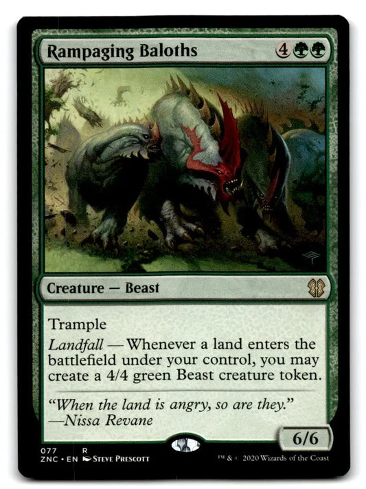 Commander: Zendikar Rising #77 Rampaging Baloths - Magic Card Single
