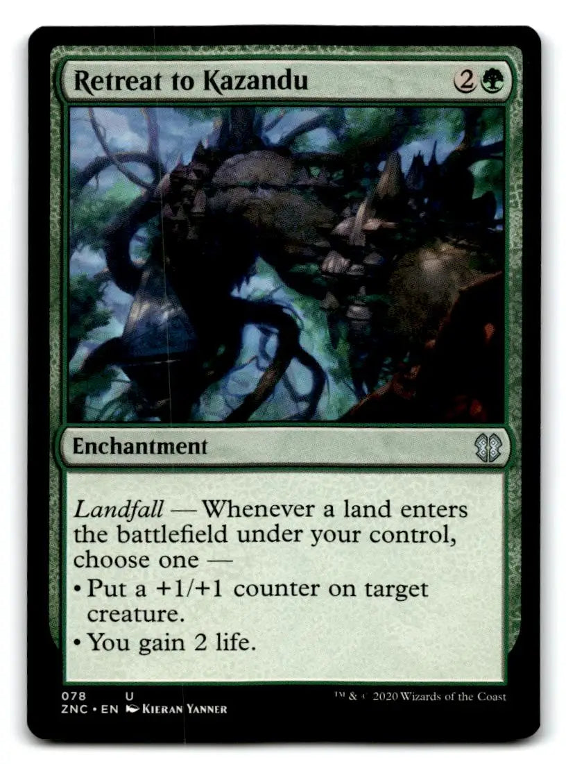 Commander: Zendikar Rising #78 Retreat to Kazandu - Magic Card Single
