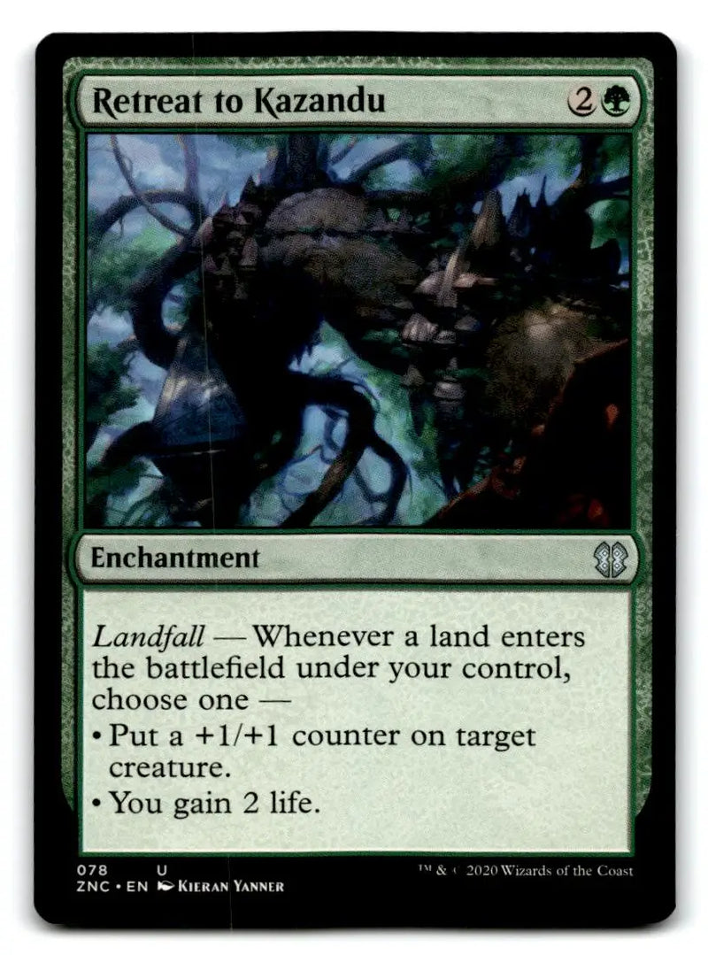 Commander: Zendikar Rising #78 Retreat to Kazandu - Magic Card Single
