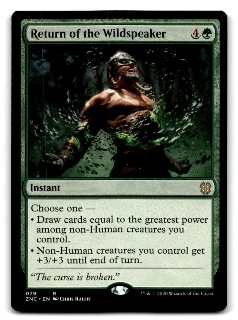 Commander: Zendikar Rising #79 Return of the Wildspeaker - Magic Card Single