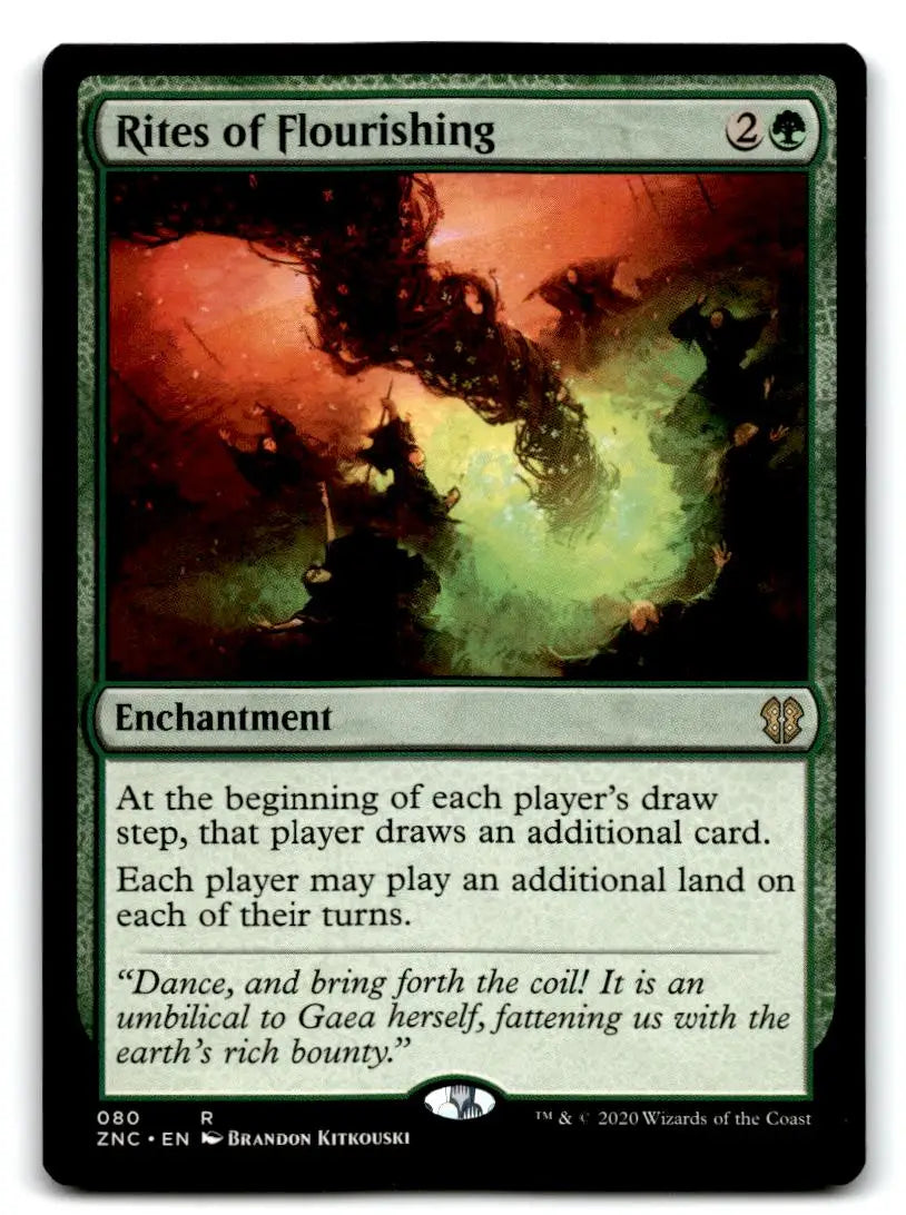 Commander: Zendikar Rising #80 Rites of Flourishing - Magic Card Single