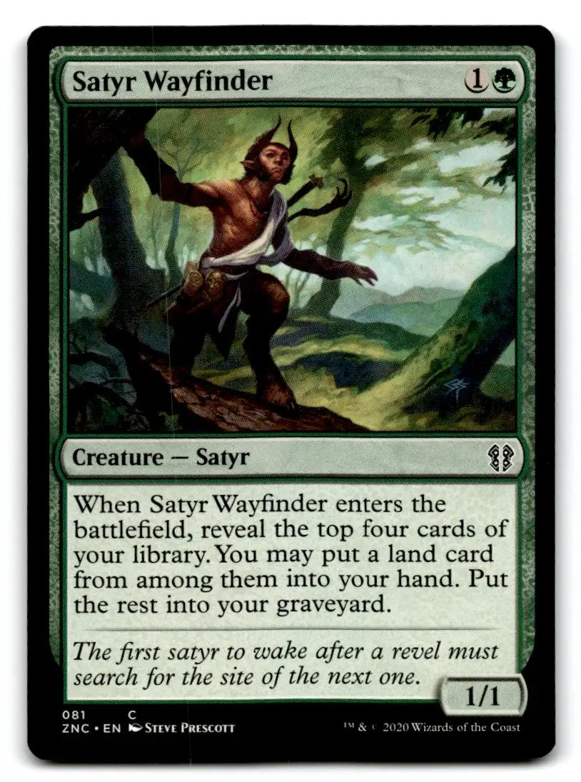 Commander: Zendikar Rising #81 Satyr Wayfinder - Magic Card Single