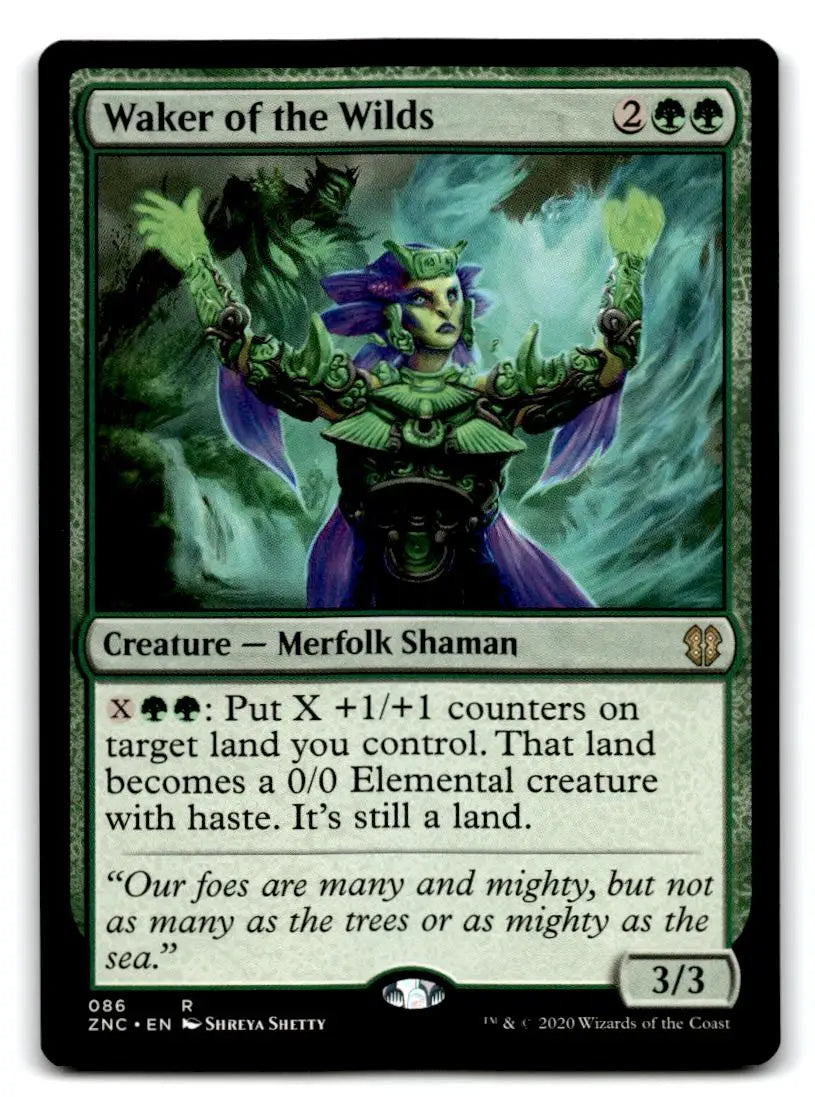 Commander: Zendikar Rising #86 Waker of the Wilds - Magic Card Single
