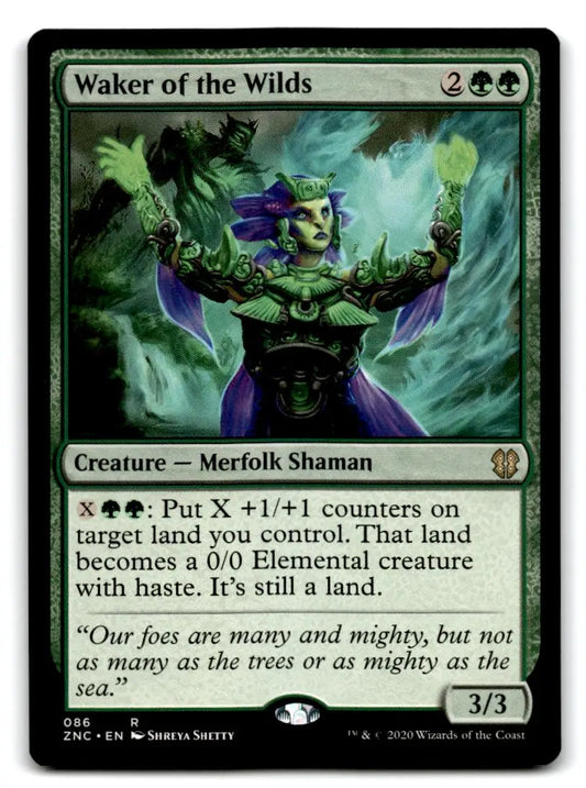 Commander: Zendikar Rising #86 Waker of the Wilds - Magic Card Single