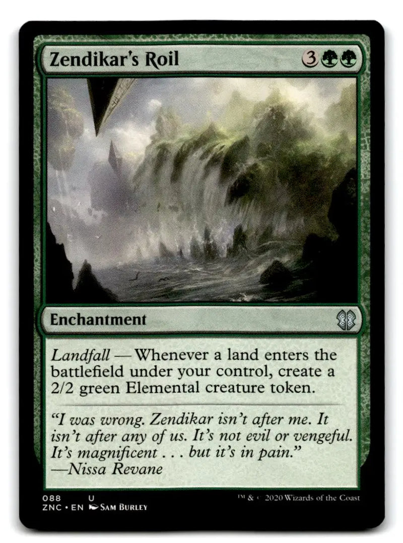 Commander: Zendikar Rising #88 Zendikar’s Roil - Magic Card Single