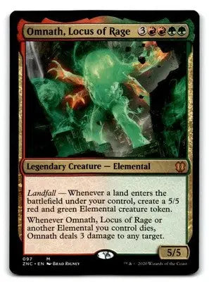 Commander: Zendikar Rising #97 Omnath Locus of Rage - Magic Card Single
