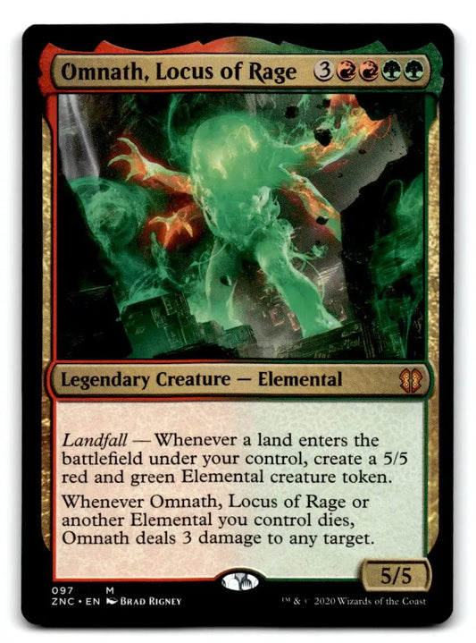 Commander: Zendikar Rising #97 Omnath Locus of Rage - Magic Card Single