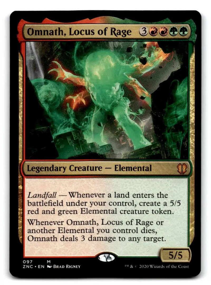 Commander: Zendikar Rising #97 Omnath Locus of Rage - Magic Card Single