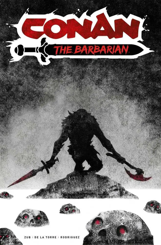 Conan the Barbarian #12 Cover A Love comic book with dark menacing figure and weapons