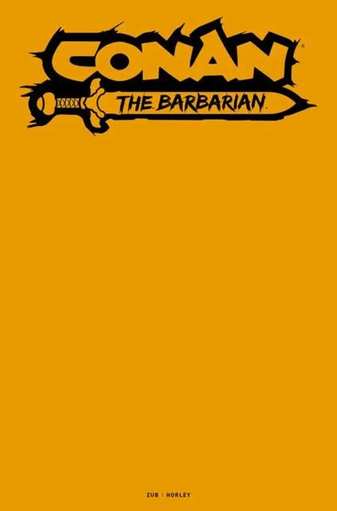 Conan The Barbarian #25 Cover H Color Blank Sketch Variant (Mature) - Comic Book