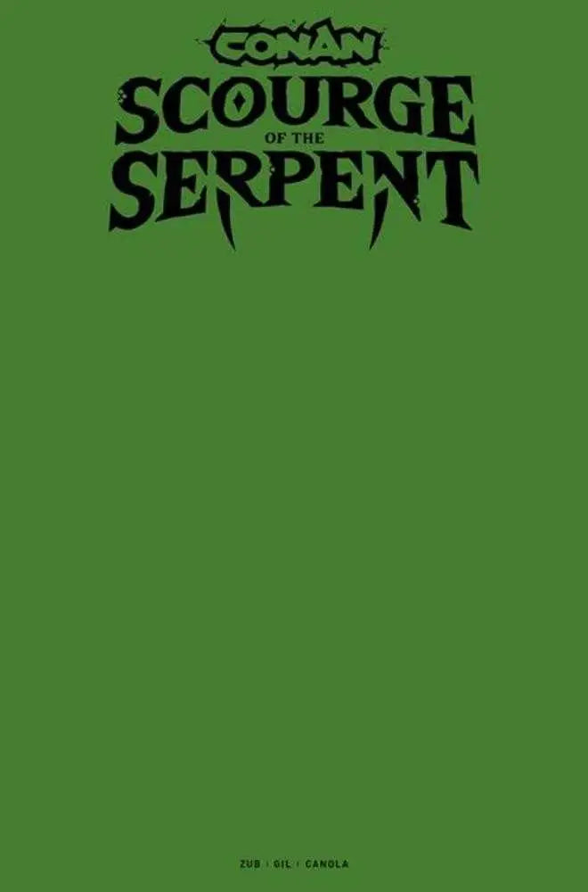 Conan The Barbarian Scourge Of The Serpent #1 (Of 4) Cover I Blank Sketch Variant (Mature) - Comic Book