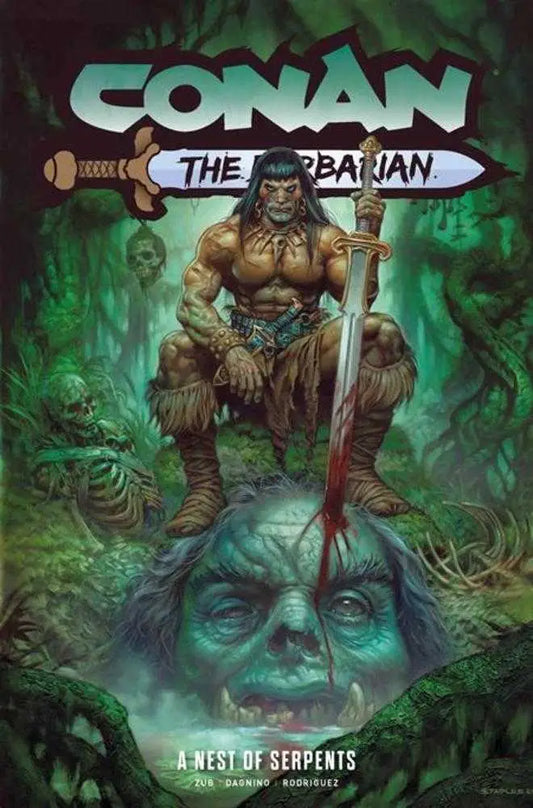 Conan The Barbarian TPB Volume 06 A Nest Of Serpents Direct Market Edition Greg Staples Cover (Mature) - Comic Book