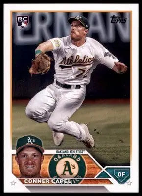 Conner Capel Rookie 2023 Topps #418 Oakland Athletics - Baseball Card Single