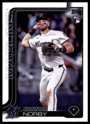 Connor Norby Rookie 2025 Topps #132 Miami Marlins - Baseball Card Single