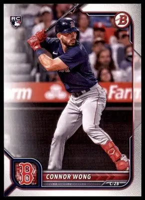 Connor Wong Rookie 2022 Bowman #82 Boston Red Sox - Baseball Card Single