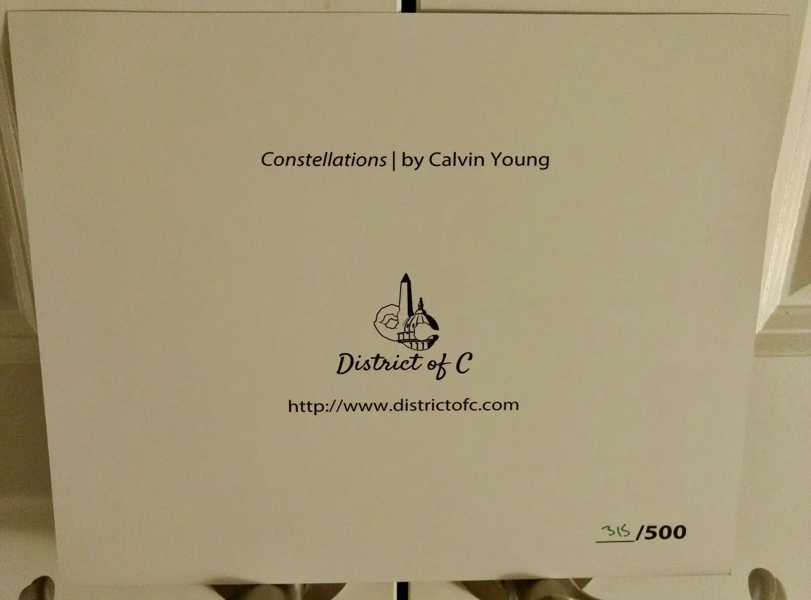 Constellations by Calvin Young - District of C Limited Edition Framed Art Print - Other