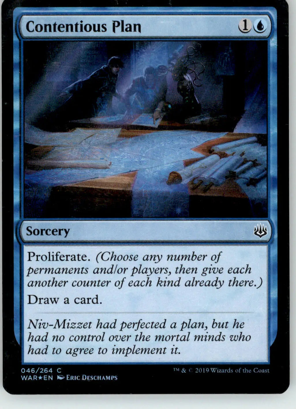 Contentious Plan - War of the Spark - 46 - Foil LP Magic: The Gathering