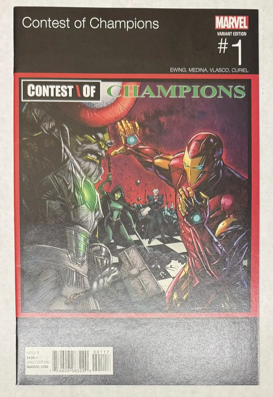 CONTEST OF CHAMPIONS #1 (2015) 1st Appearance White Fox Hip Hop Variant Marvel - Comic Book