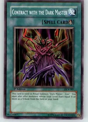 Contract with the Dark Master - Dark Crisis - DCR-087 - Lightly Played - DC Card Single